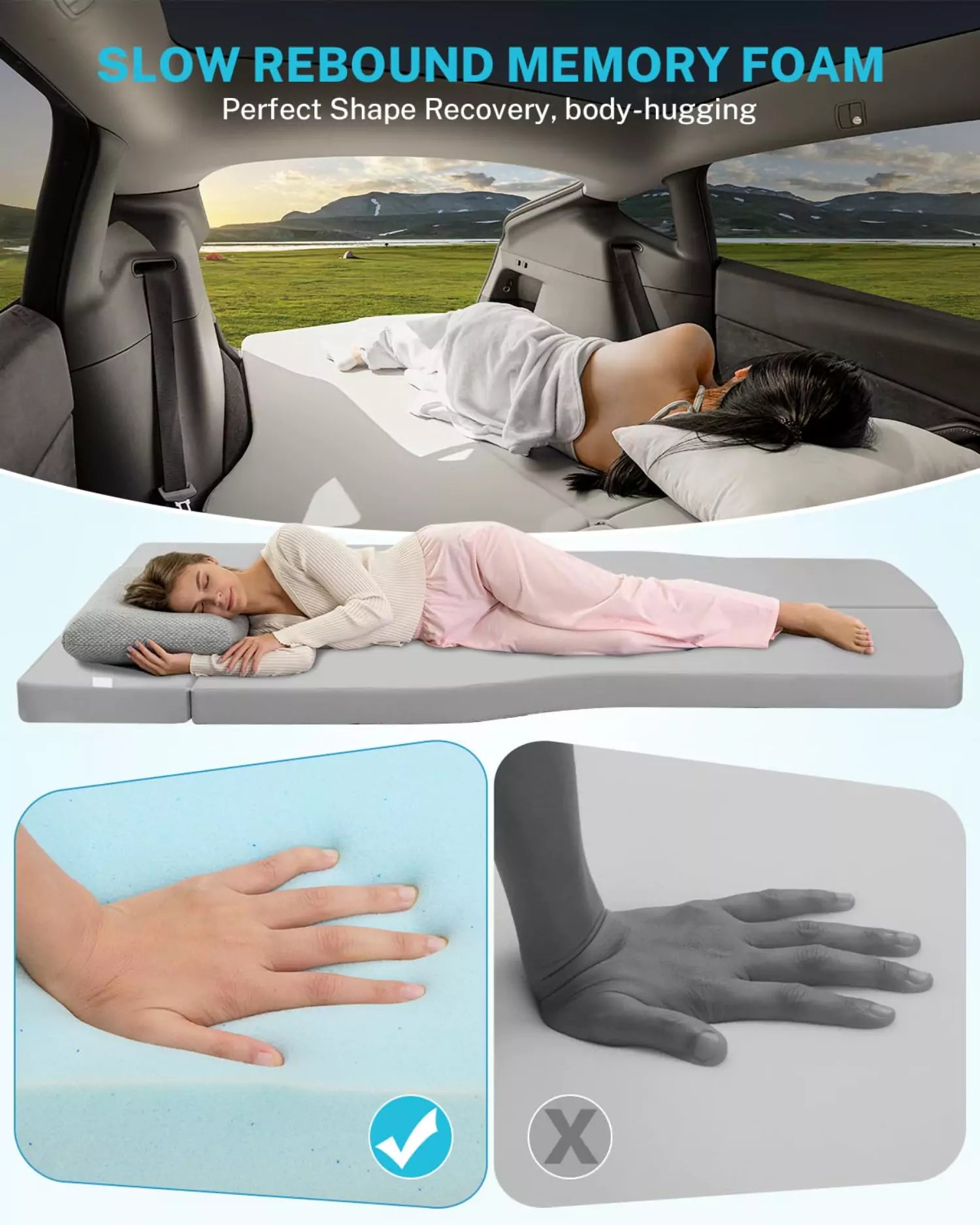 gonex-memory-foam-mattress-for-tesla-model-y-3-2-6-luxurious-comfort image 4