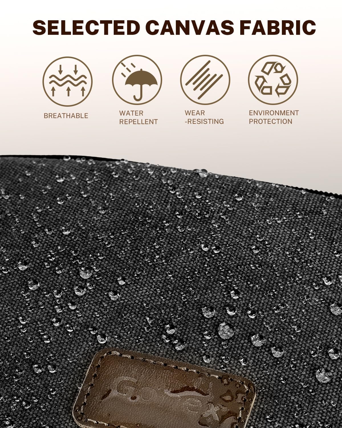 gonex-travel-toiletry-bag-for-men-water-resistant-canvas-dopp-kit image 7