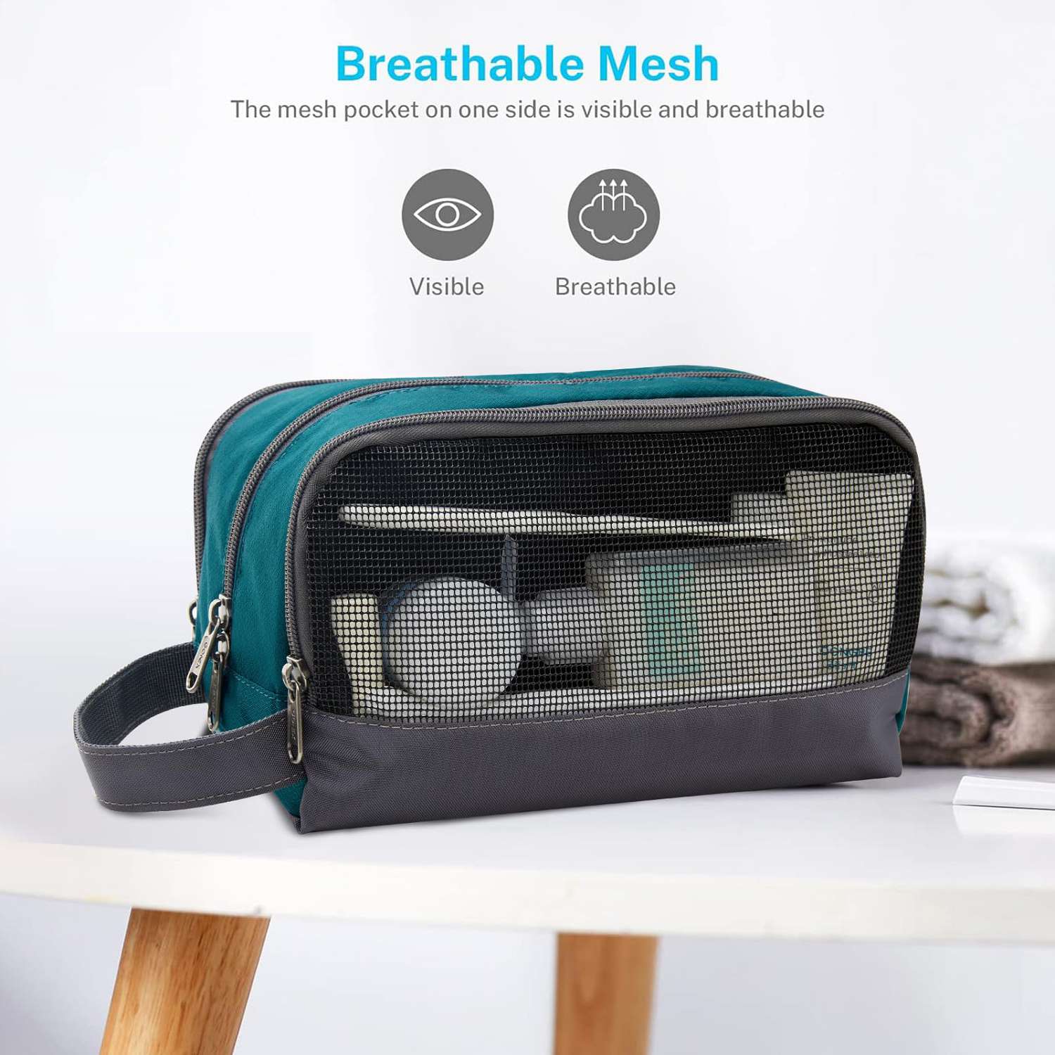 gonex-travel-toiletry-bag-water-resistant-hanging-organizer-with-tsa-friendly-de image 3