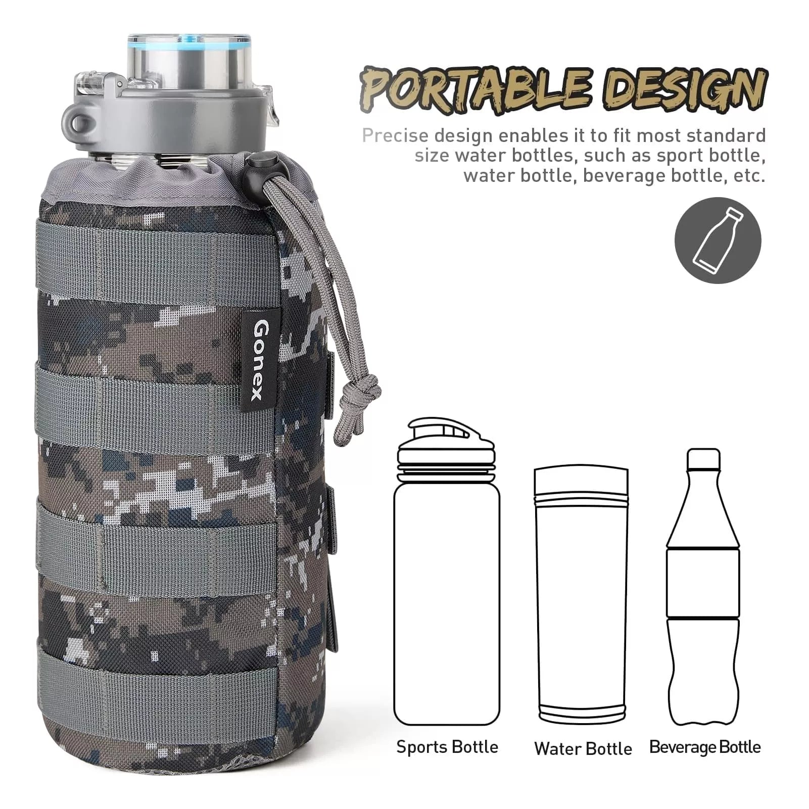 gonex-tactical-molle-water-bottle-pouch-camo-green image 3