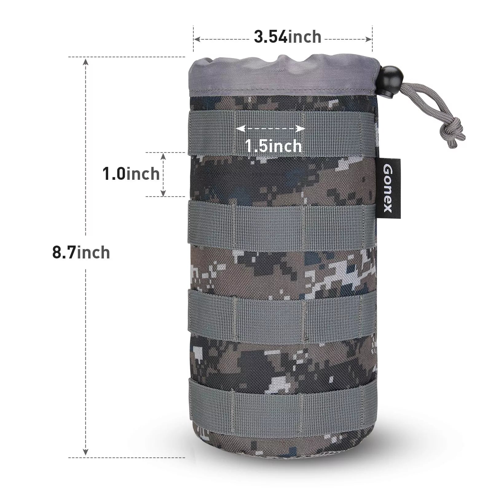 gonex-tactical-molle-water-bottle-pouch-camo-green image 2