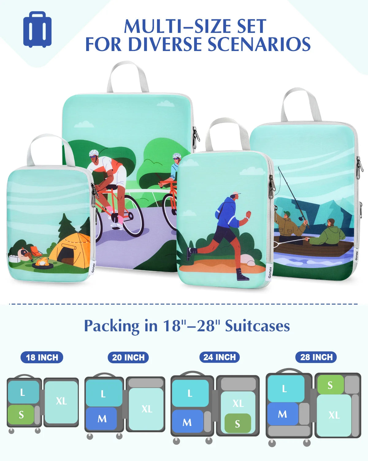 gonex-outdoor-compression-packing-cubes-4-piece-set-space-saving-travel-organize image 3