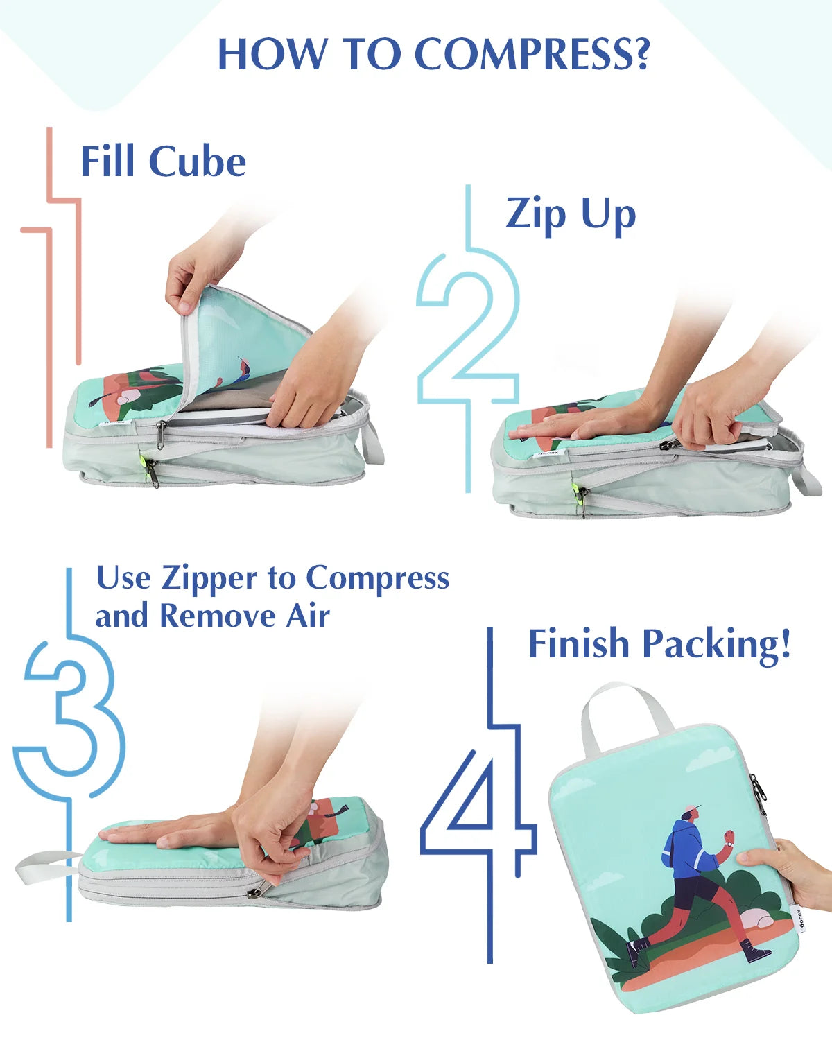 gonex-outdoor-compression-packing-cubes-4-piece-set-space-saving-travel-organize image 7