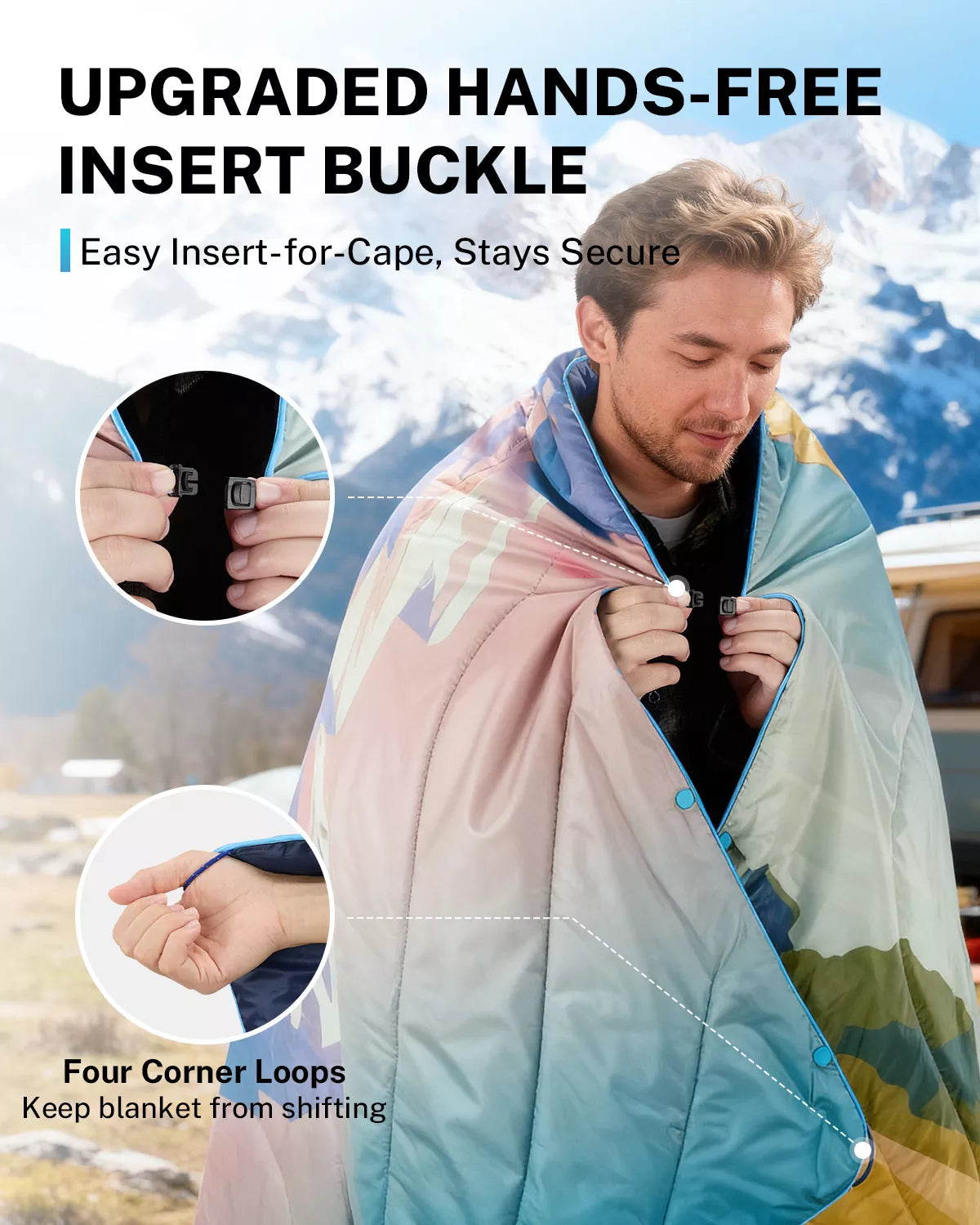 gonex-landscape-puffy-printed-outdoor-camping-blanket-79-x-55 image 3