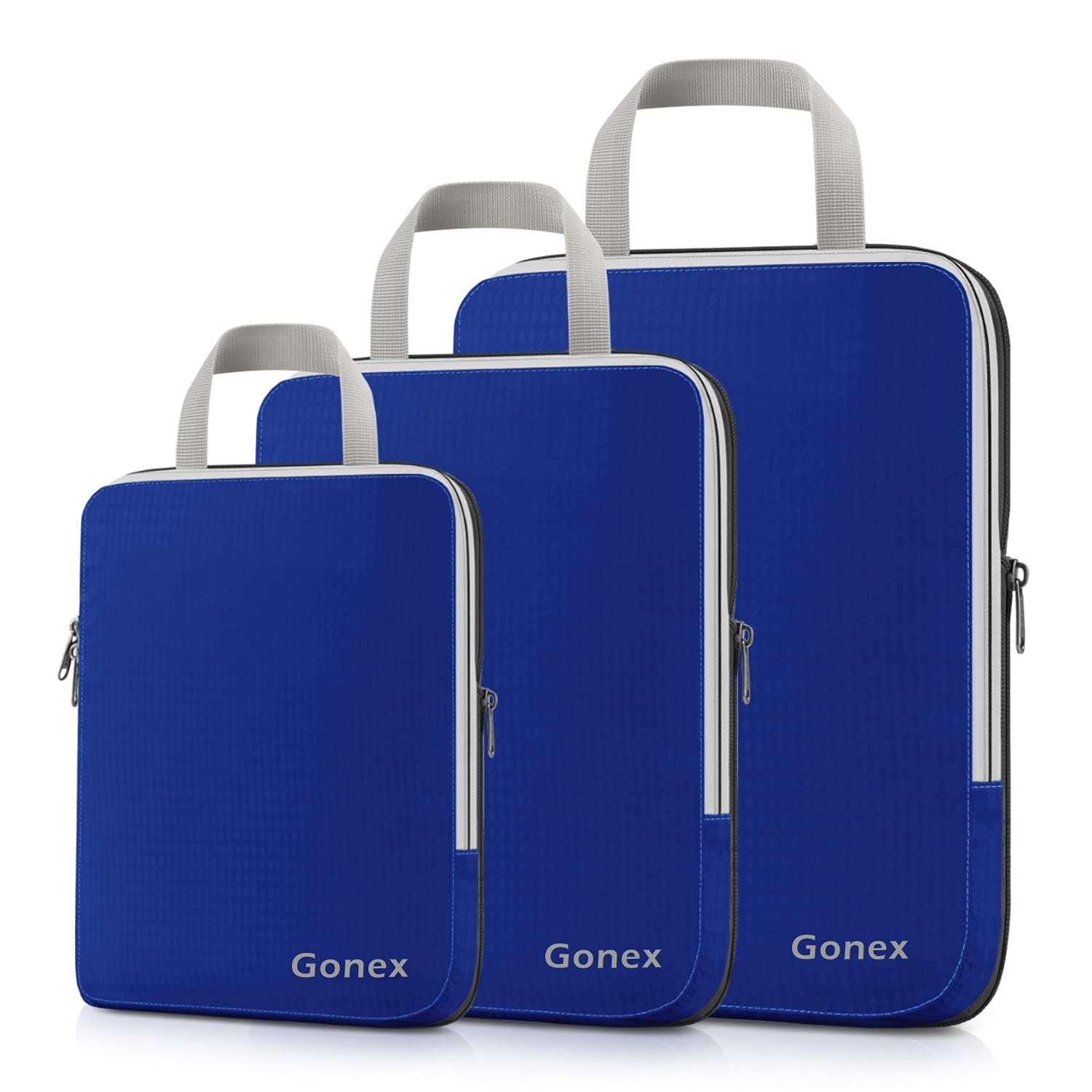 gonex-extensible-packing-cubes-3-piece-set-compression-rip-stop-nylon image 1