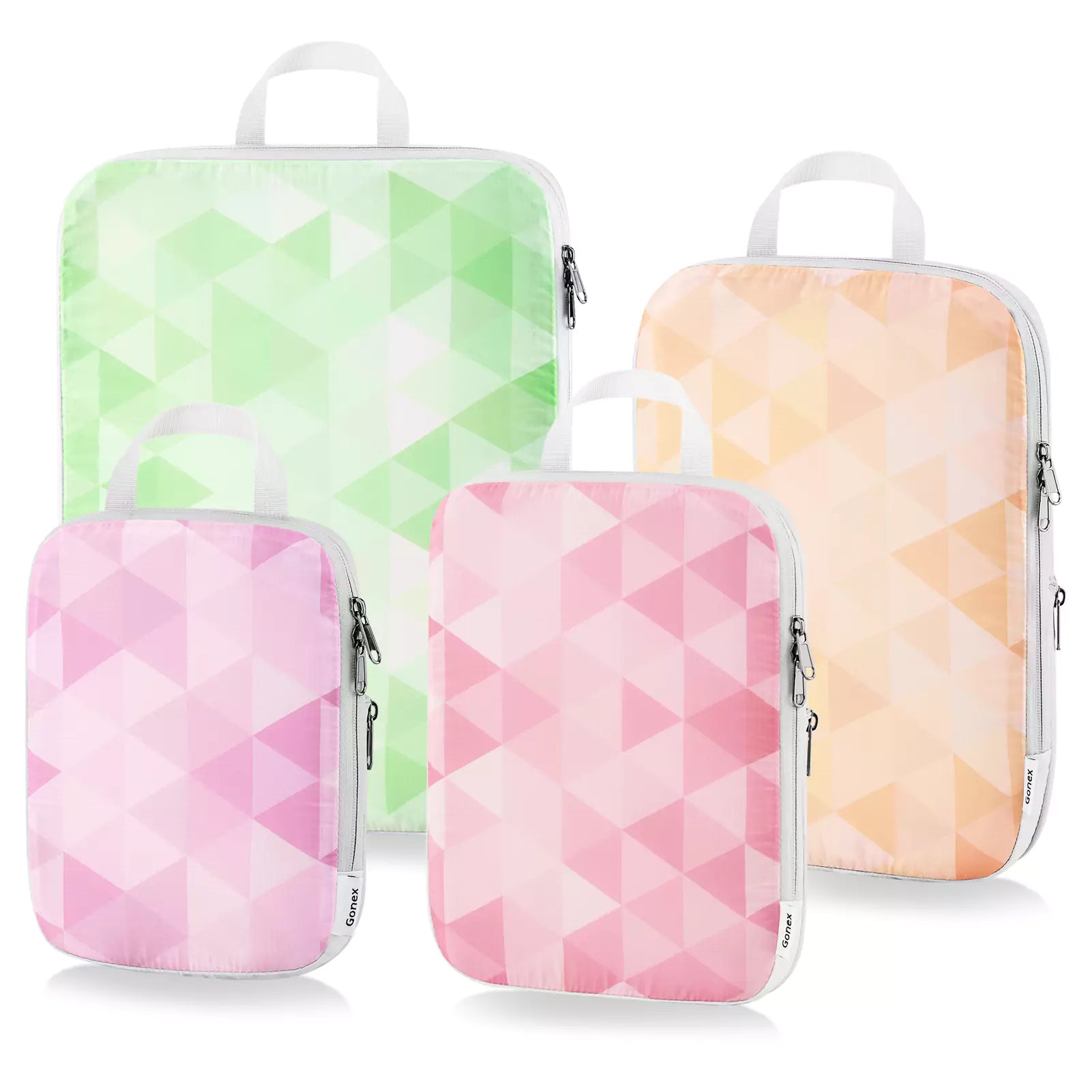 crystal-dreams-compression-packing-cubes-by-gonex-watercolor-design-4-set image 1