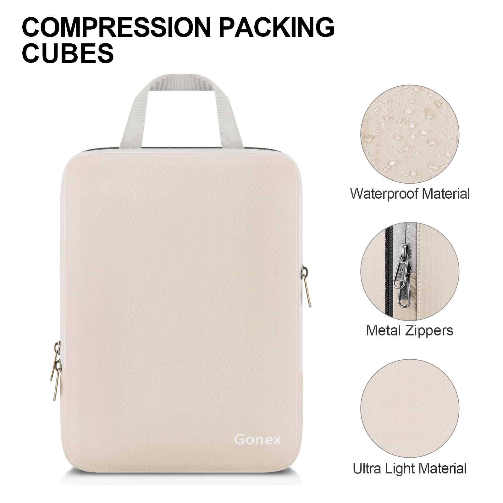 gonex-compression-packing-cubes-for-travel-4-piece-set-xl-l-m-s-rip-stop-nylon image 7