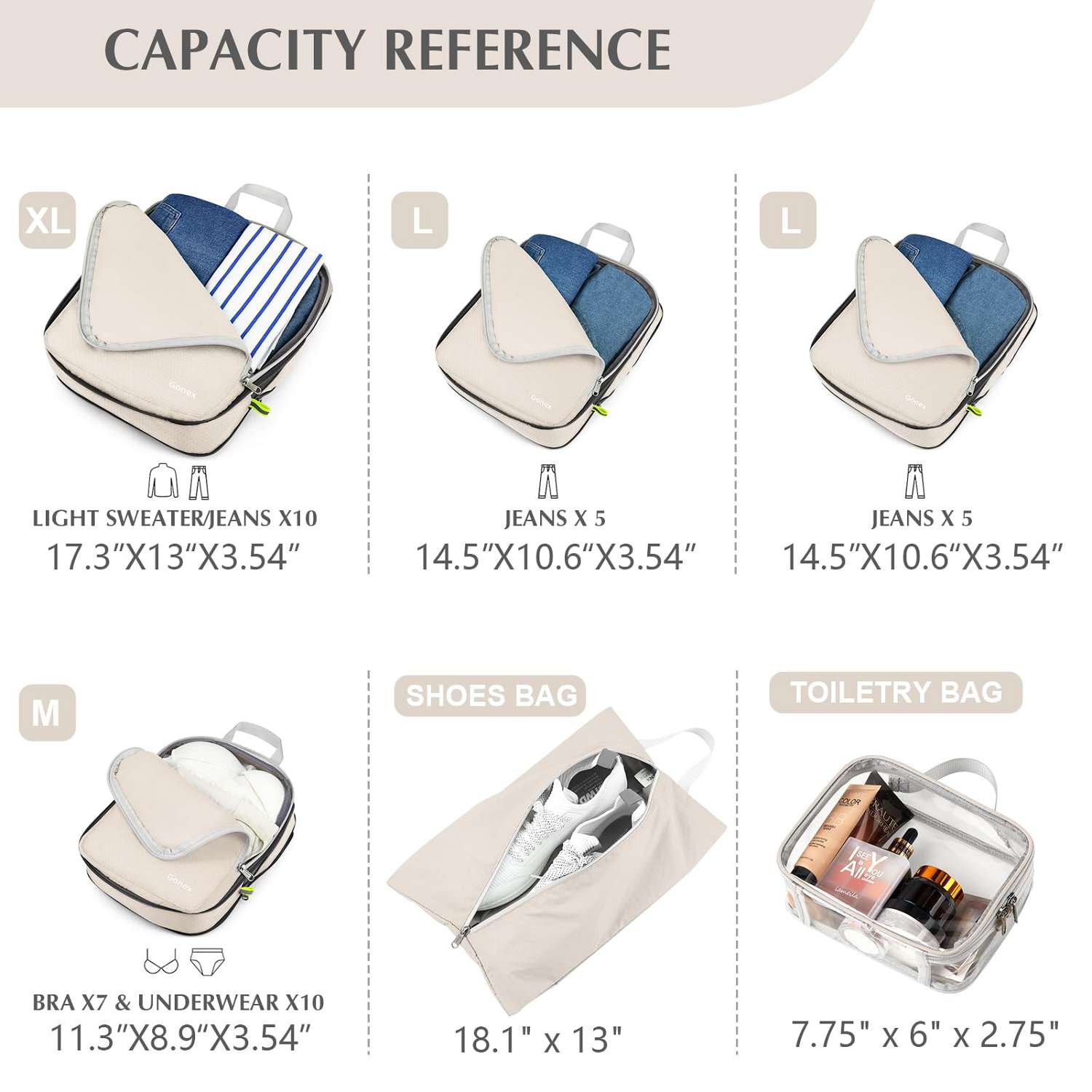gonex-compression-packing-cubes-6-piece-set-with-clear-toiletry-bag-space-saving image 8