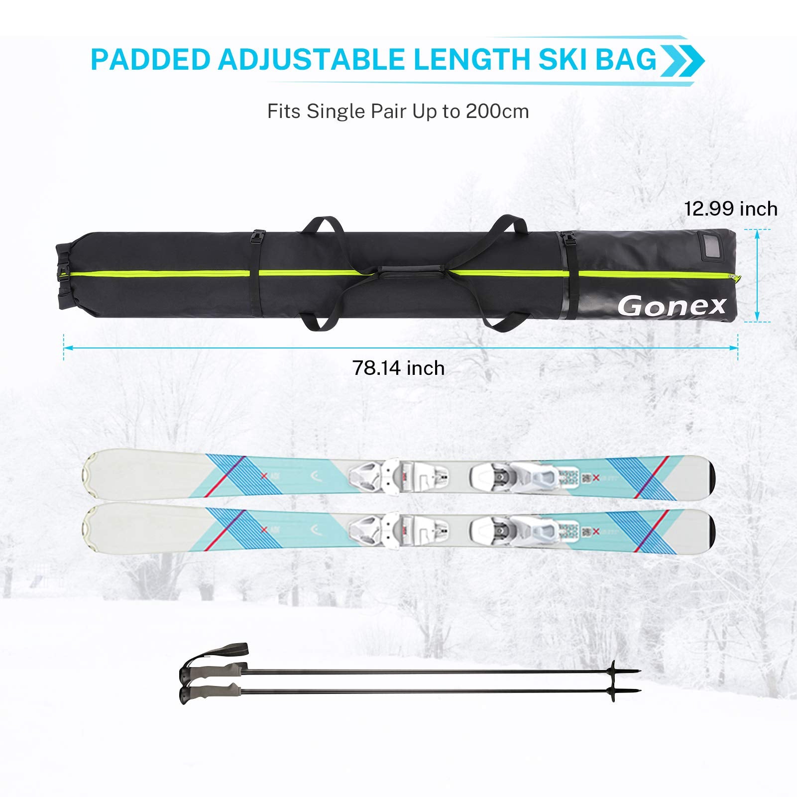 gonex-padded-ski-bag-and-boot-bag-combo image 3