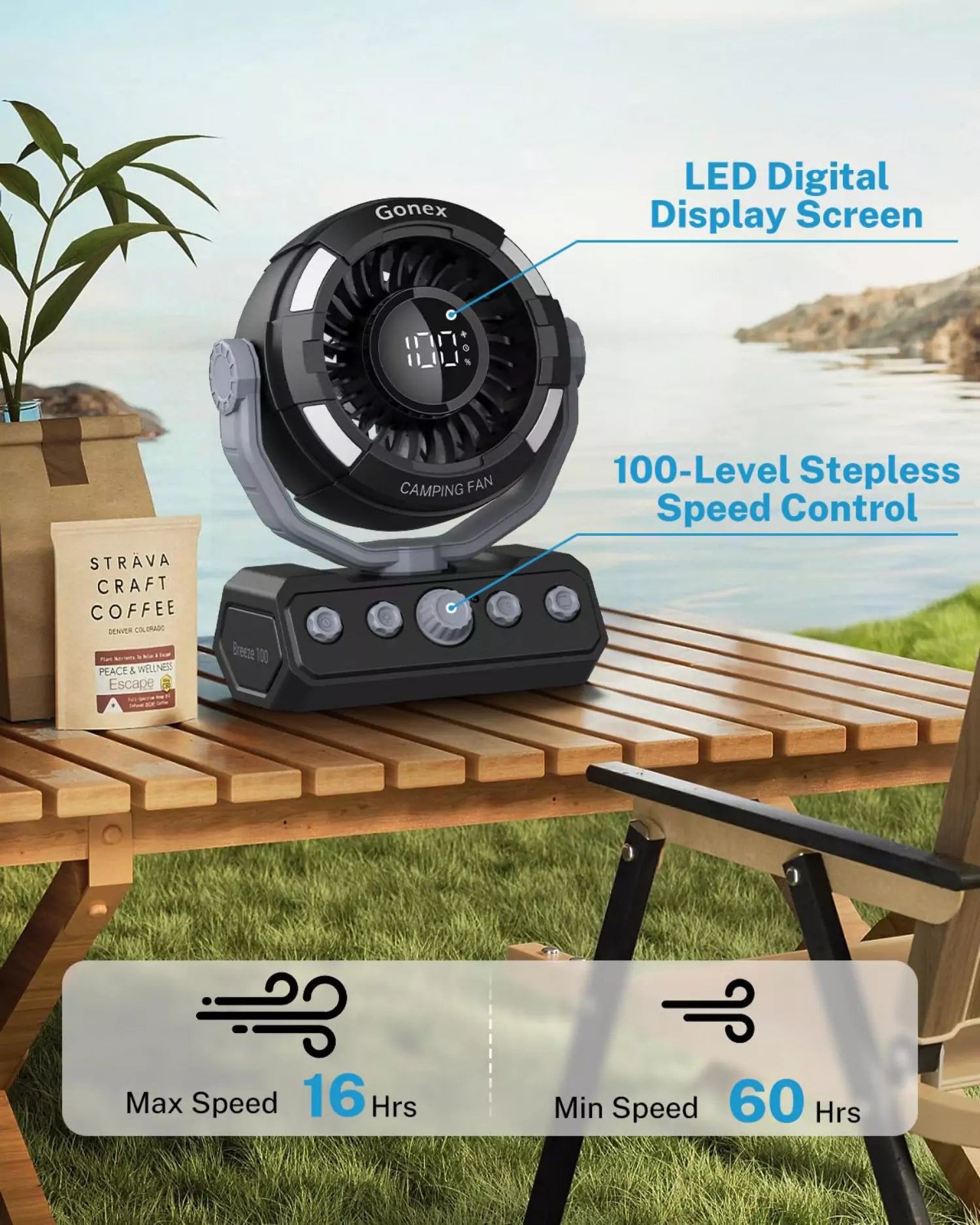 gonex-portable-camping-fan-for-tent-rechargeable-with-20-000mah-power-bank image 3
