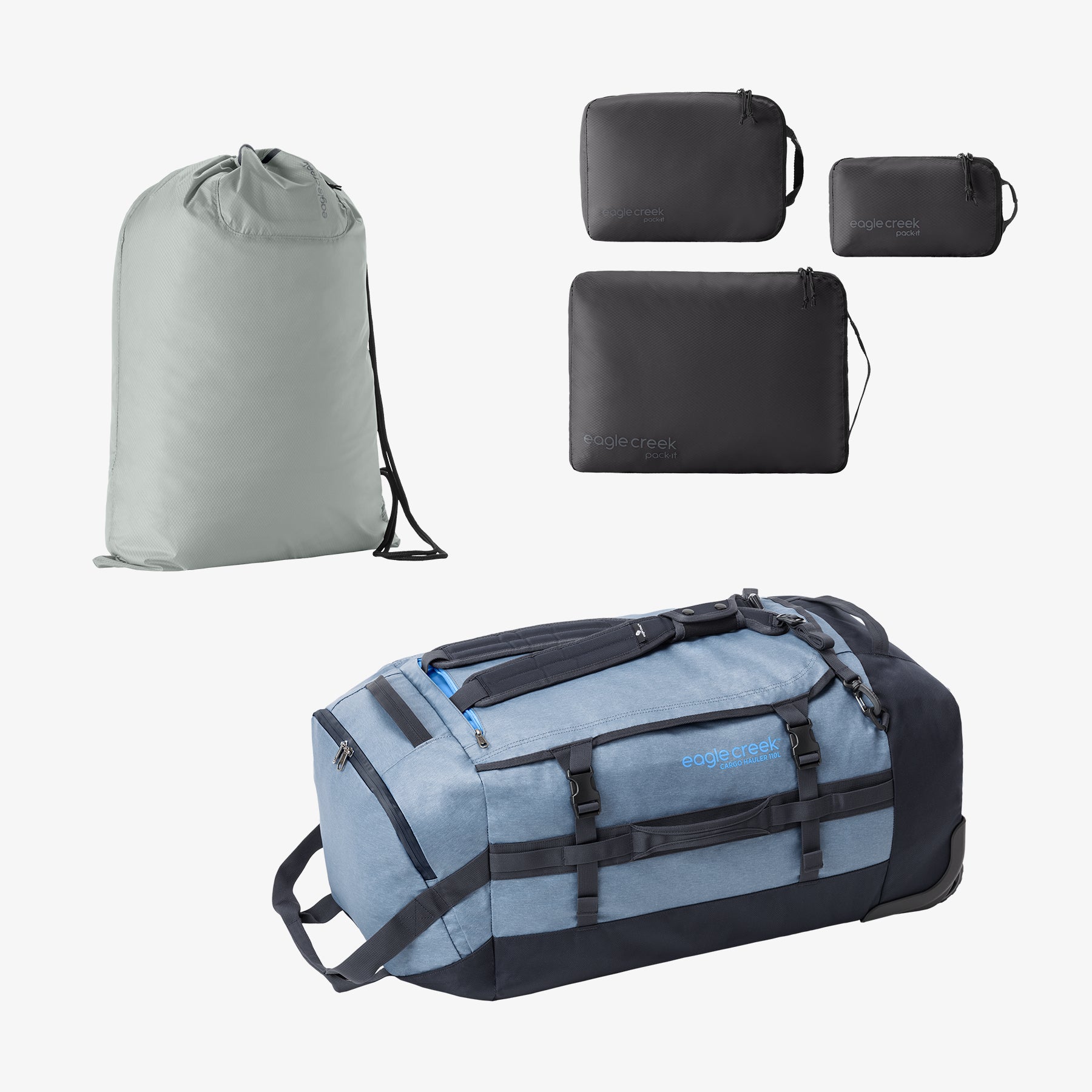 eagle-creek-road-trip-bundle-cargo-hauler-110l-duffel-packing-cubes-laundry-sack image 6
