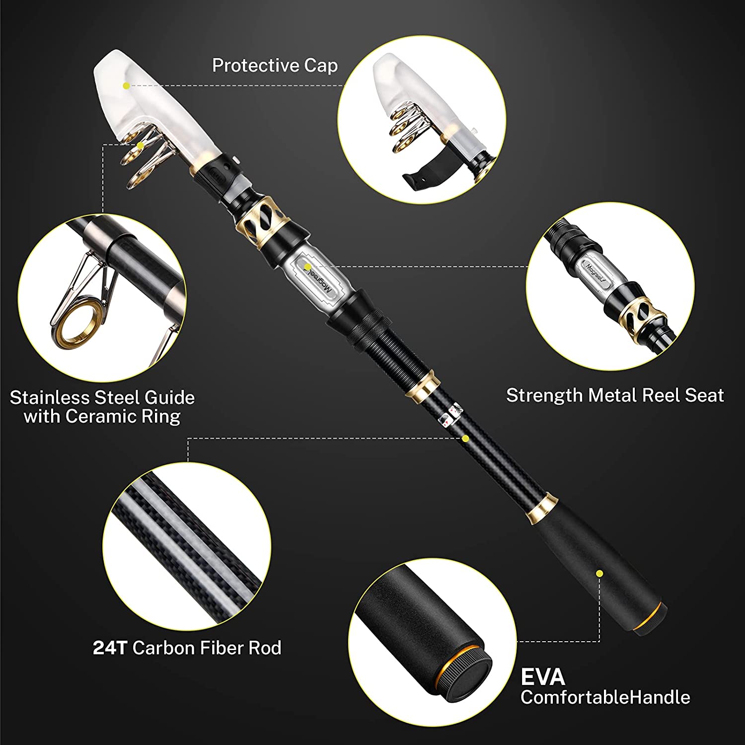 gonex-telescopic-fishing-rod-and-reel-combo-with-24t-carbon-fiber image 2