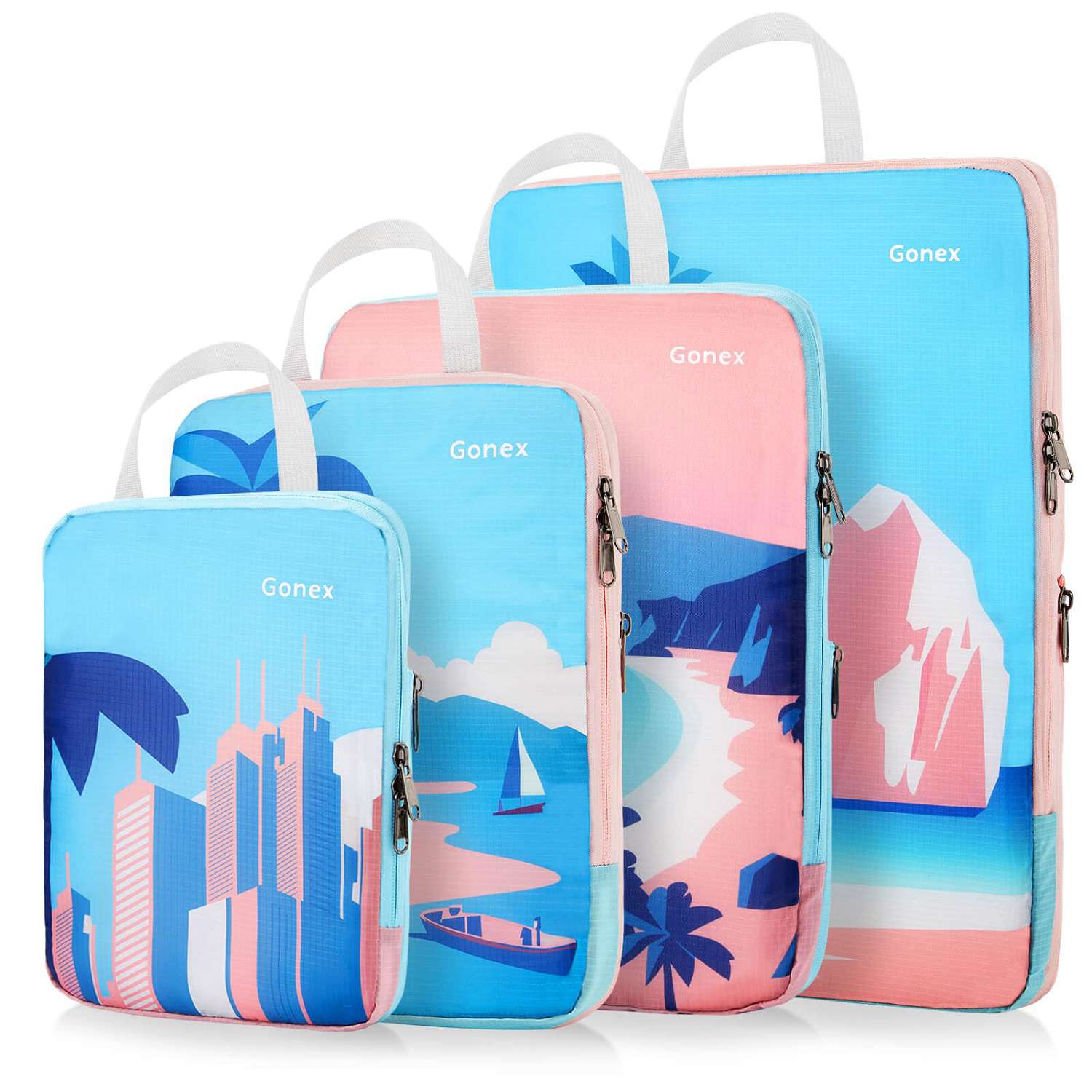 gonex-beach-compression-packing-cubes image 1