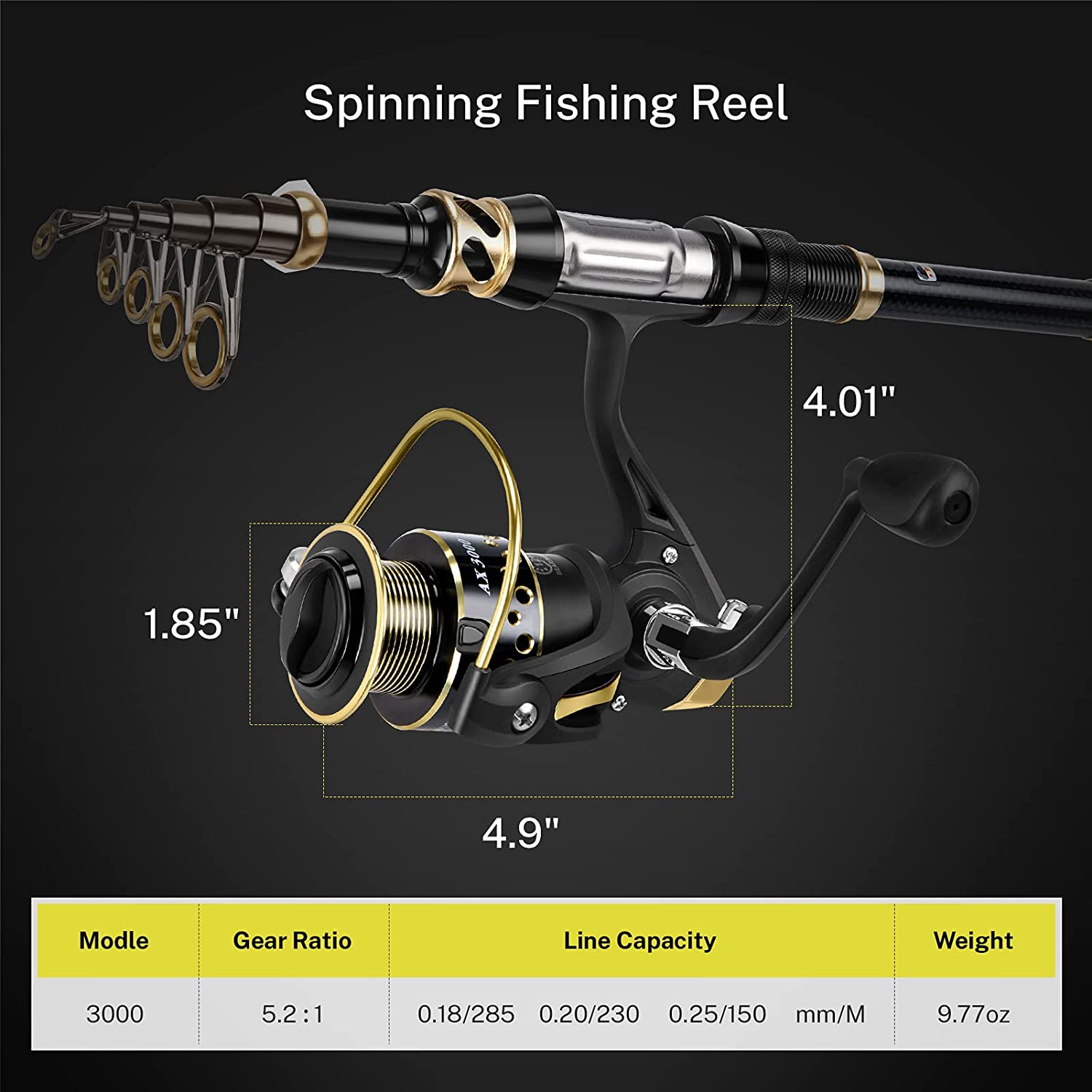 gonex-telescopic-fishing-rod-and-reel-combo-with-24t-carbon-fiber image 7