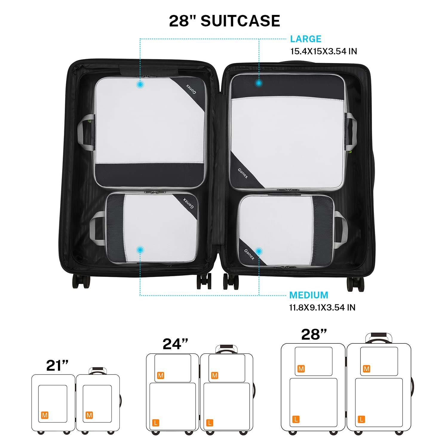 gonex-2m-2l-compression-packing-cubes-set-mesh-nylon-travel-organizers-space-sav image 7