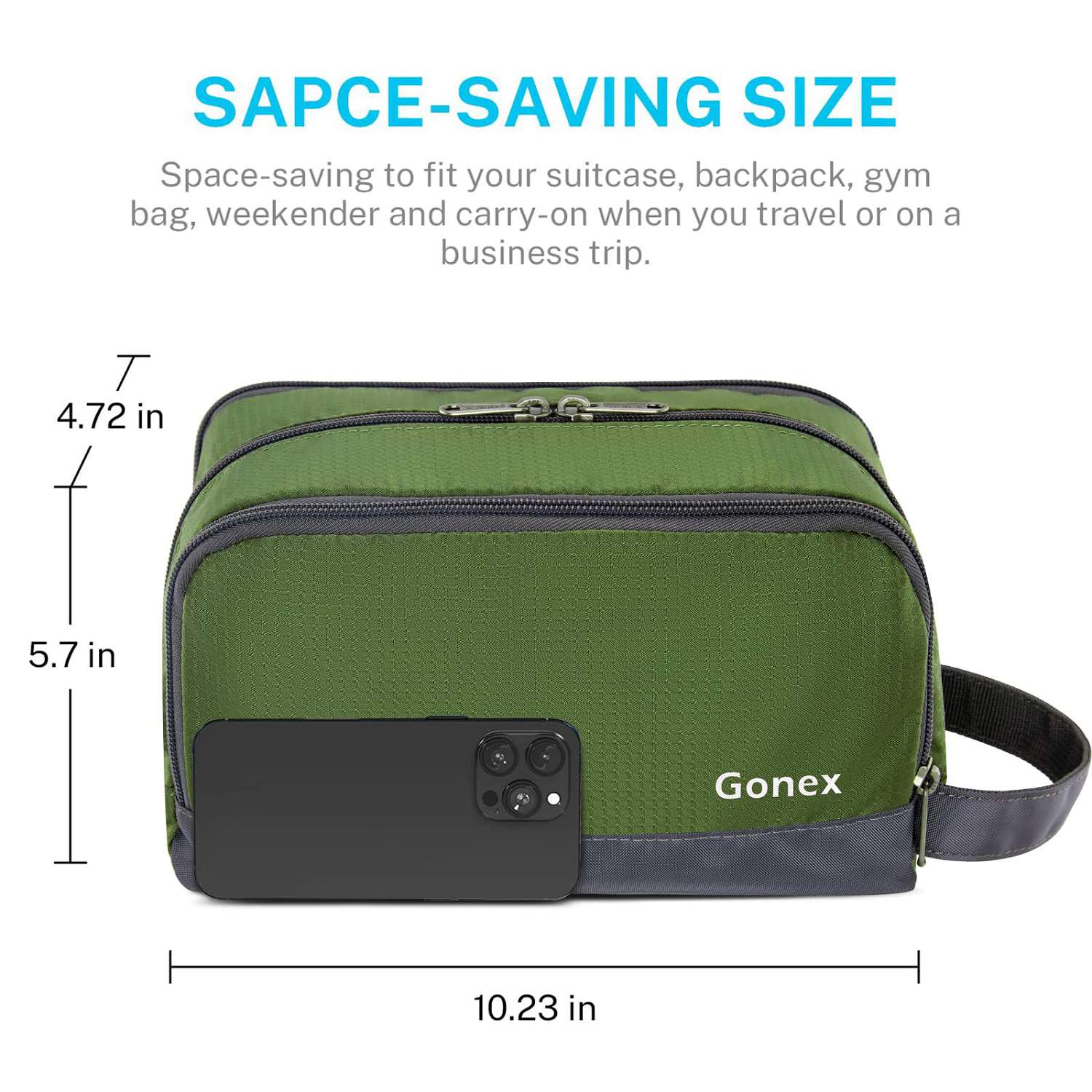 gonex-travel-toiletry-bag-water-resistant-hanging-organizer-with-tsa-friendly-de image 6
