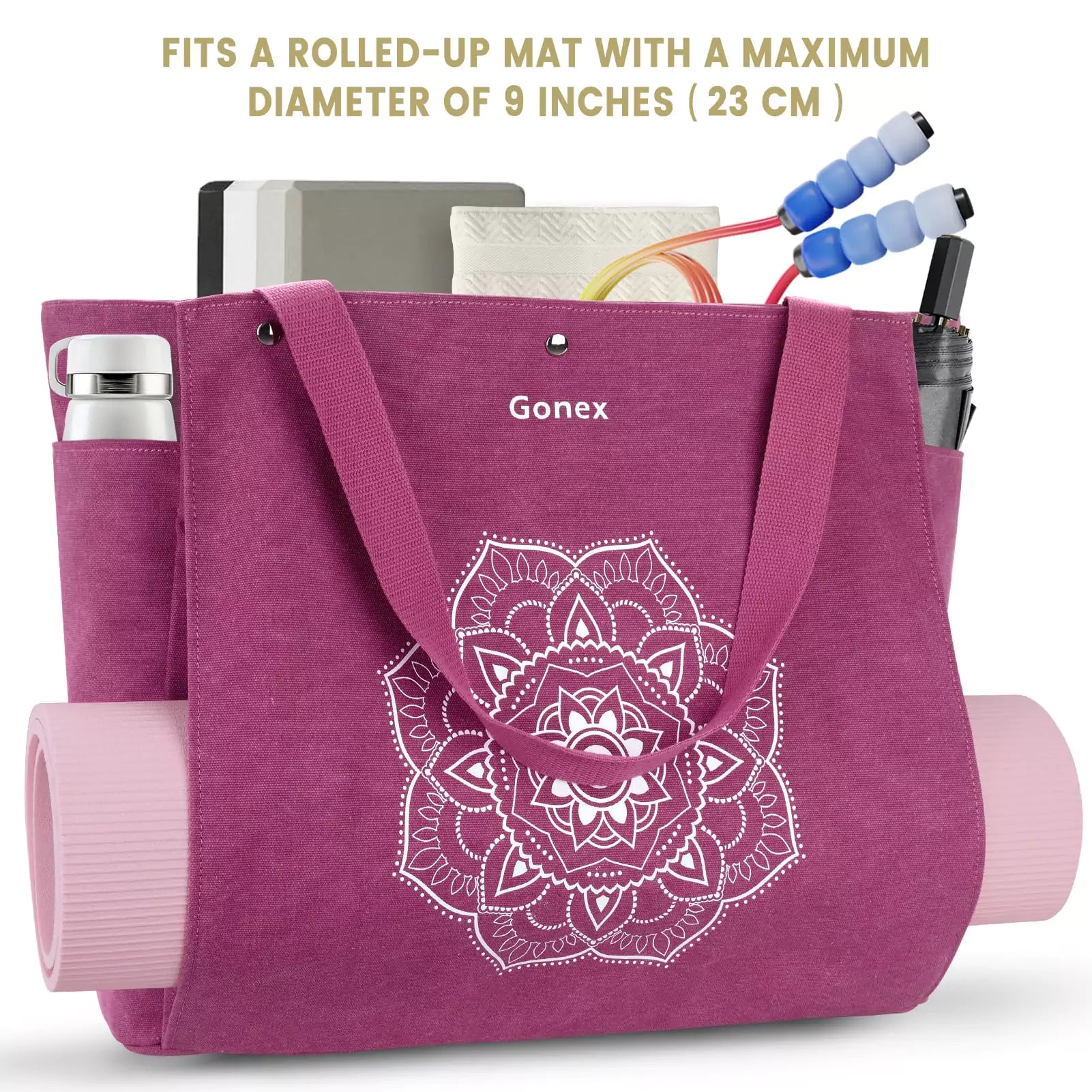 gonex-canvas-yoga-mat-bag-x-large image 8