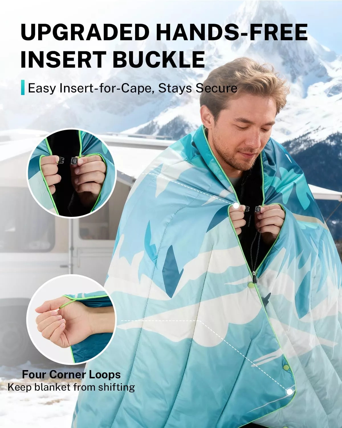 gonex-iceberg-puffy-printed-outdoor-camping-blanket-79-x-55 image 3