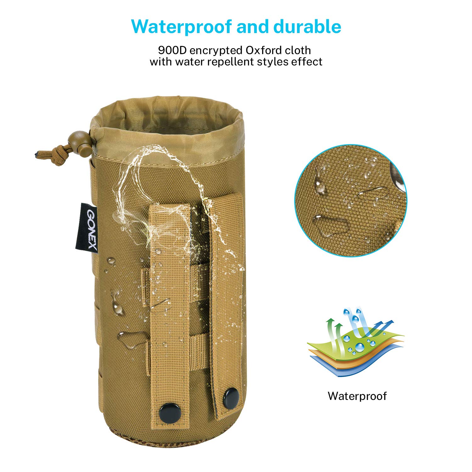 gonex-drawstring-military-molle-water-bottle-pouch image 4