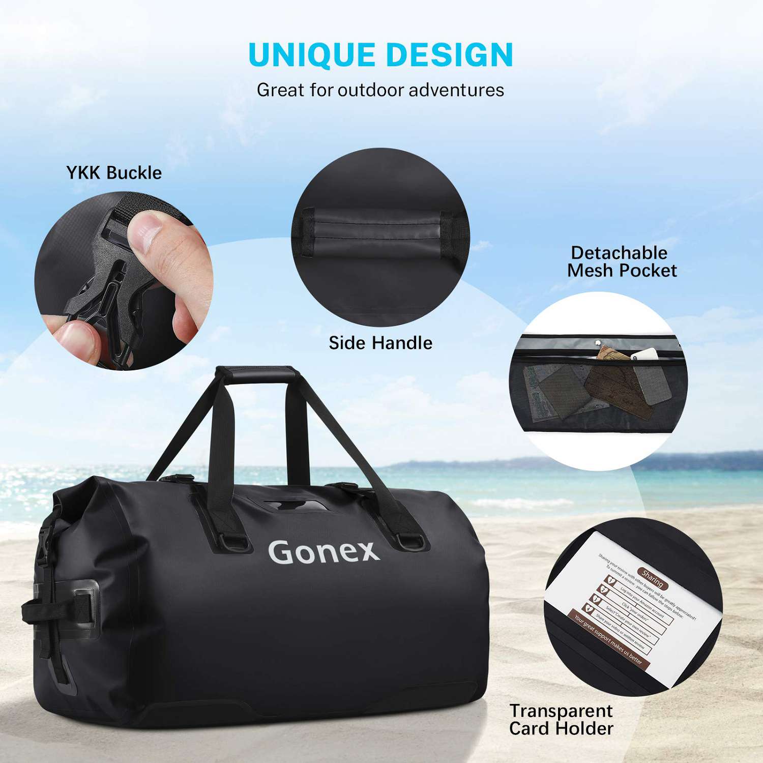 gonex-40l-waterproof-dry-duffle-bag image 2