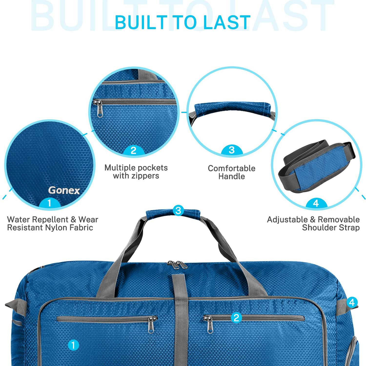gonex-80l-large-foldable-duffle-bag-water-resistant-lightweight-1-41-lbs-packabl image 5