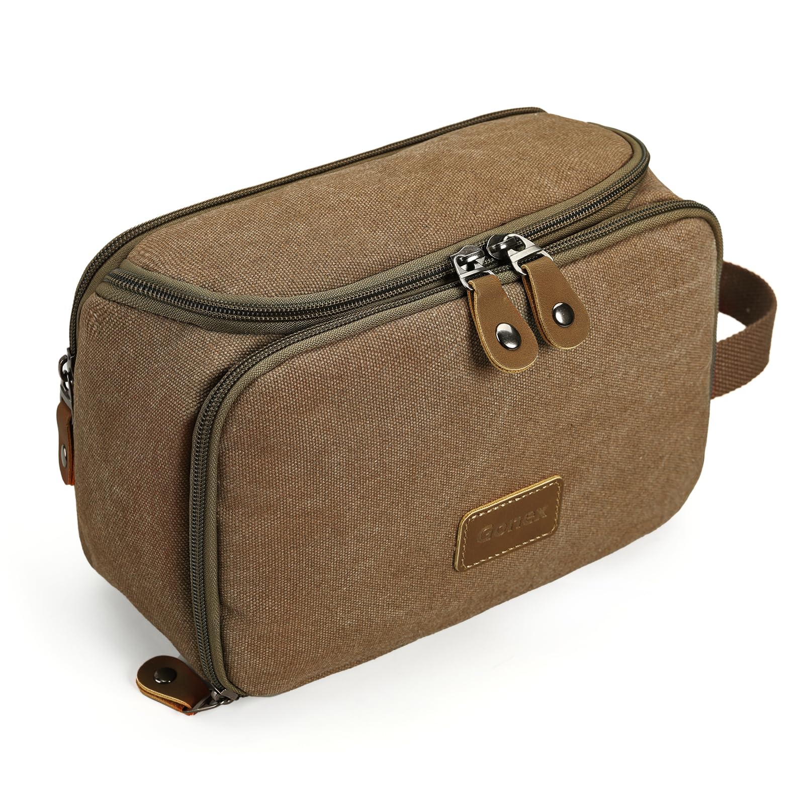 gonex-travel-toiletry-bag-for-men-water-resistant-canvas-dopp-kit image 4