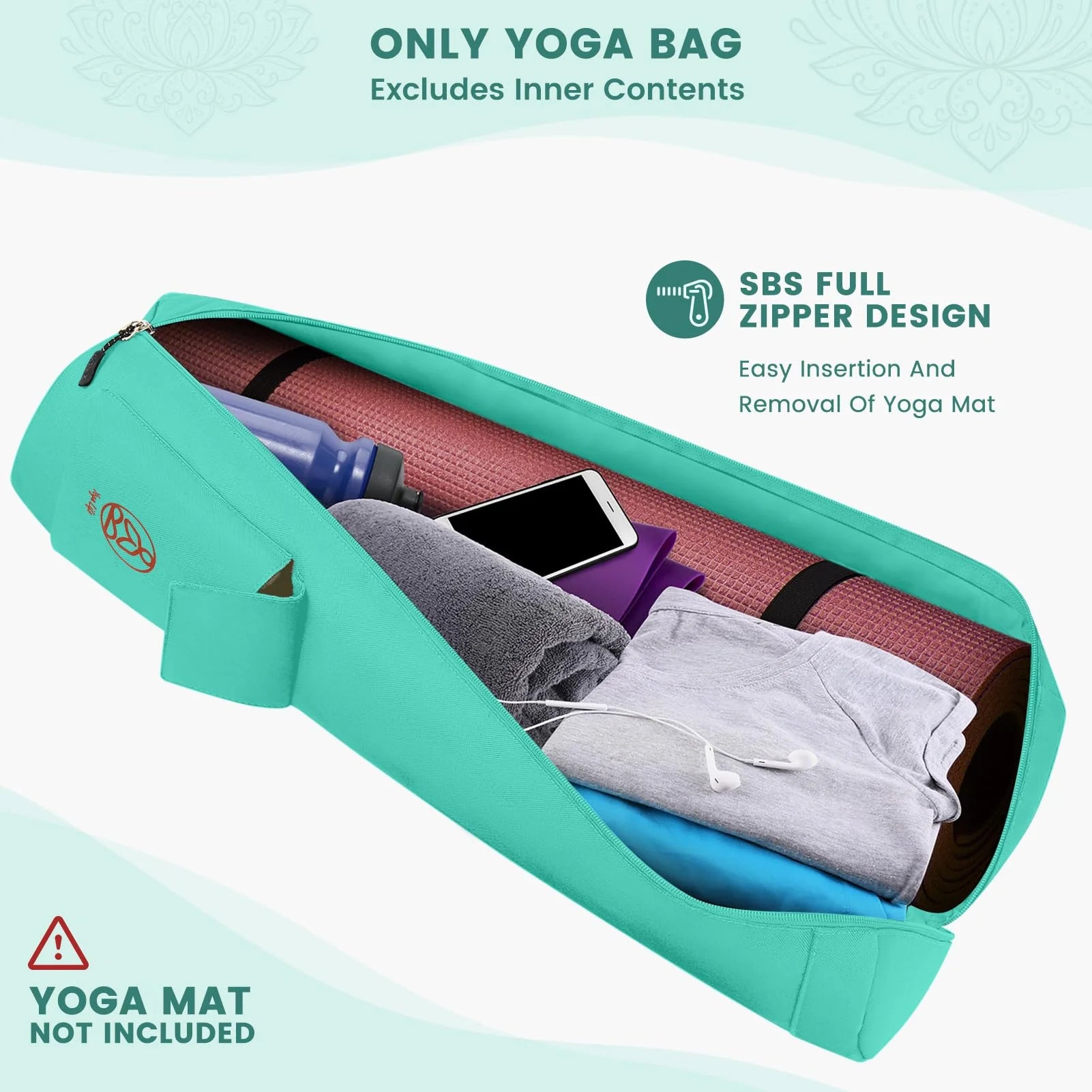 gonex-yoga-mat-bag-with-peacock-pattern-28-x-7-diameter image 6