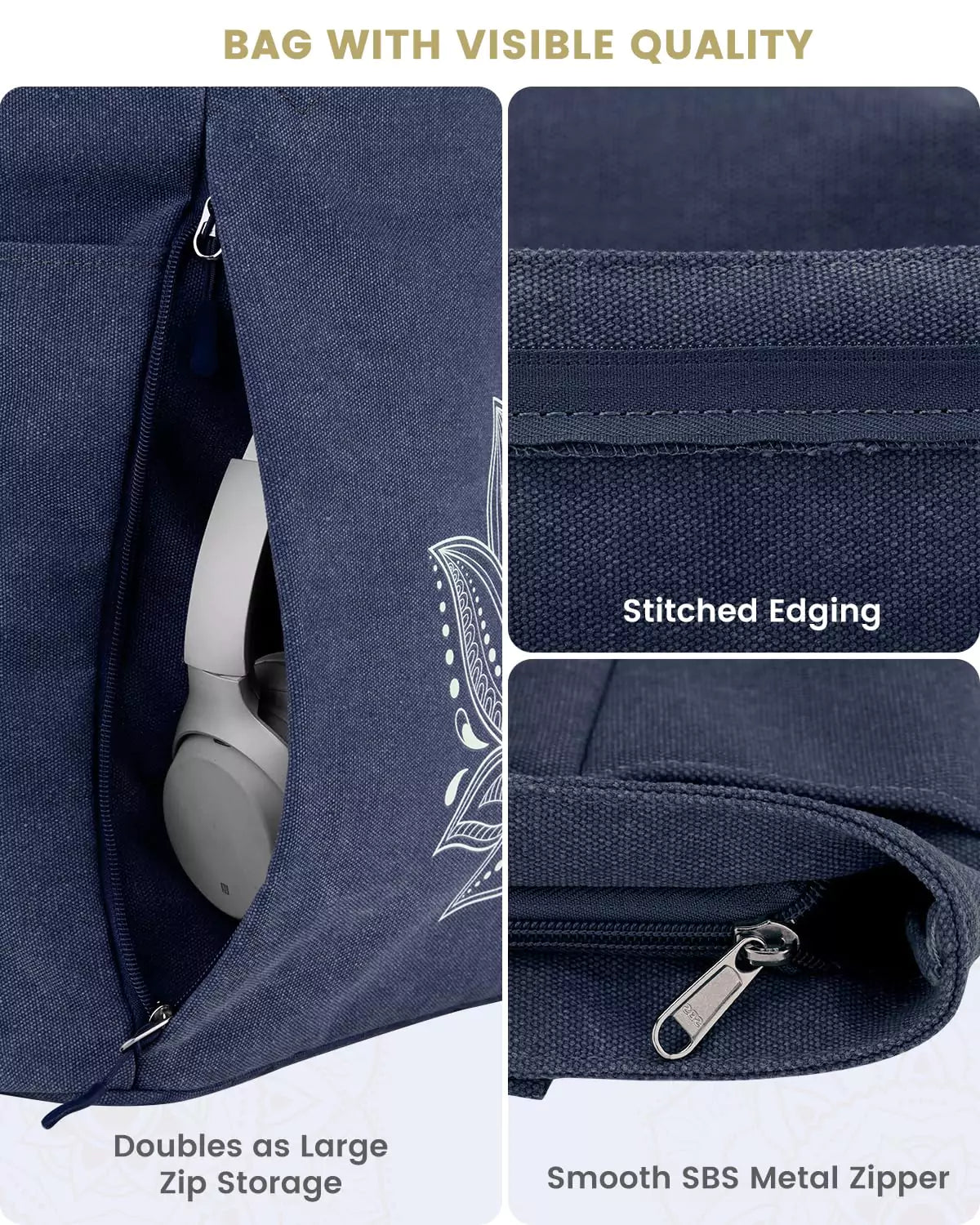 gonex-large-yoga-mat-bag-with-full-zipper-quick-access-mat-compartment-fits-6mm- image 4