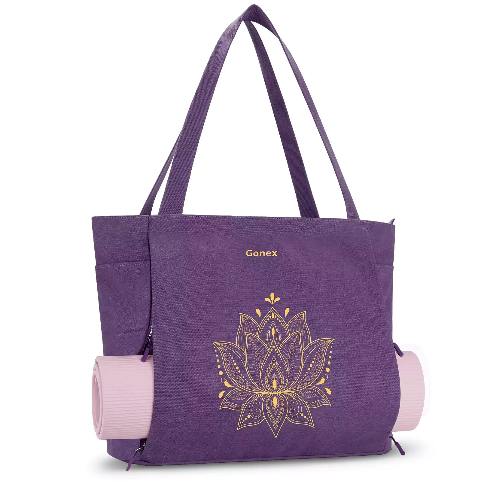 gonex-yoga-mat-bag-xl-full-zipper-multi-pocket-tote-for-yoga-mats-and-gear image 1